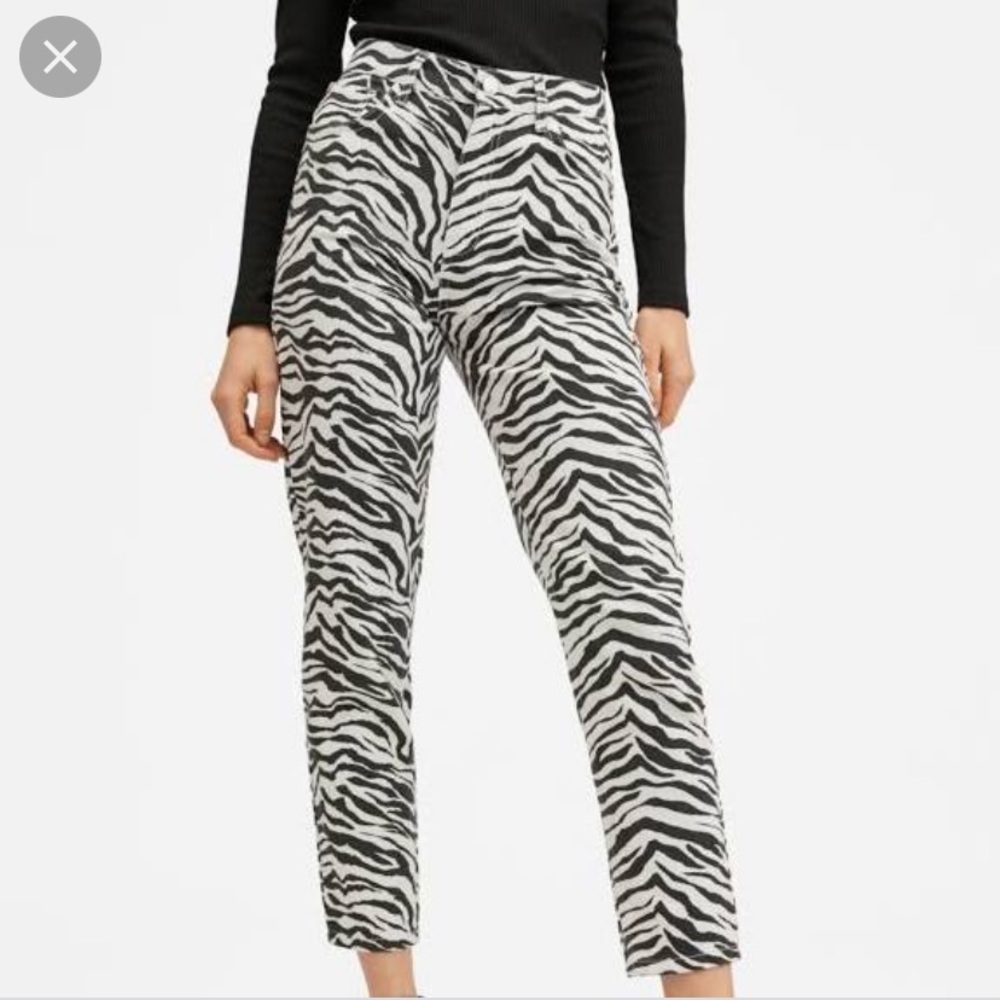 Lucy & Co Animal Print Skinny Leg Pants Size Small